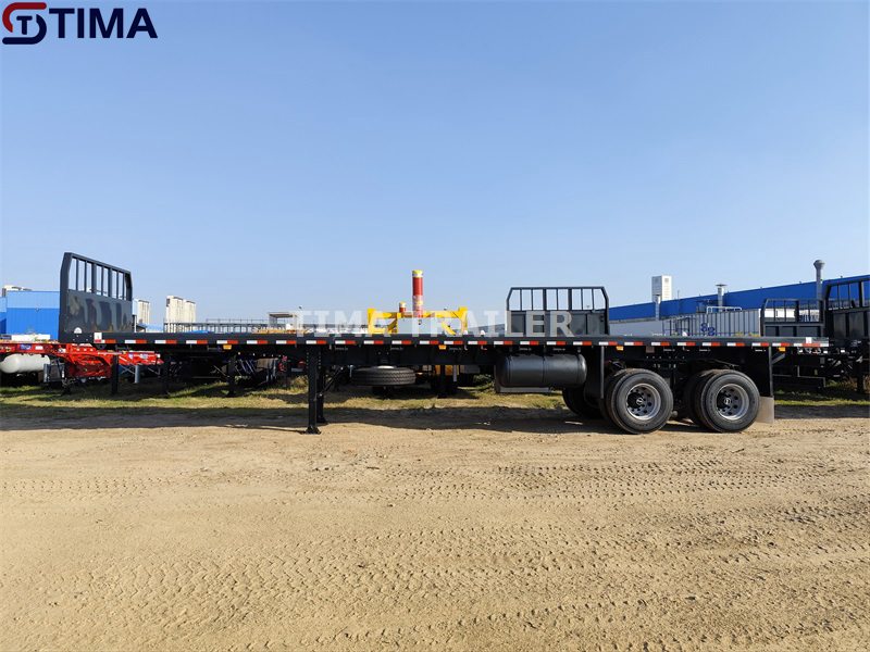 حاوية مسطحة مقطورة Container Flatbed Trailer