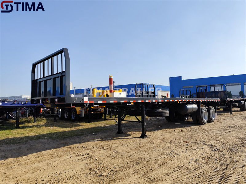 حاوية مسطحة مقطورة Container Flatbed Trailer